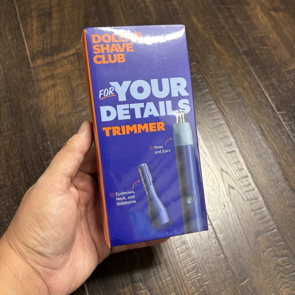Dollar Shave Club Beard Trimmer Cordless USB-C Rechargeable 60 Lengths Blue NEW